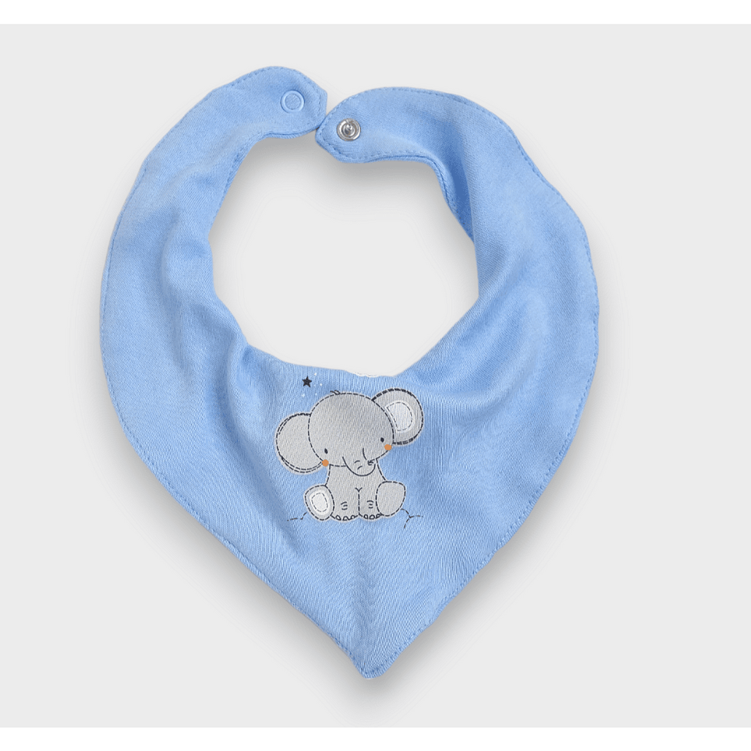 Rainy Babetă-bandană pentru bebeluși Elephant albastru