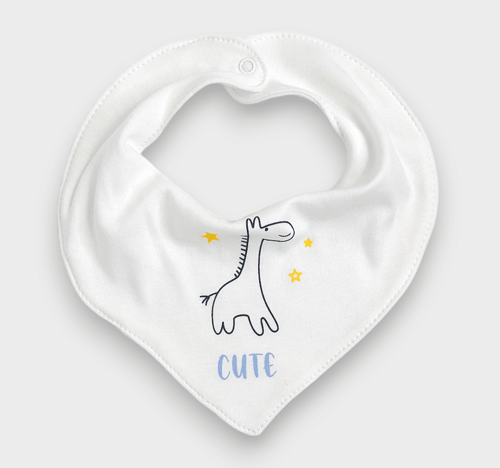 Rainy Bavețică-bandană pentru bebeluși Girafă Cute