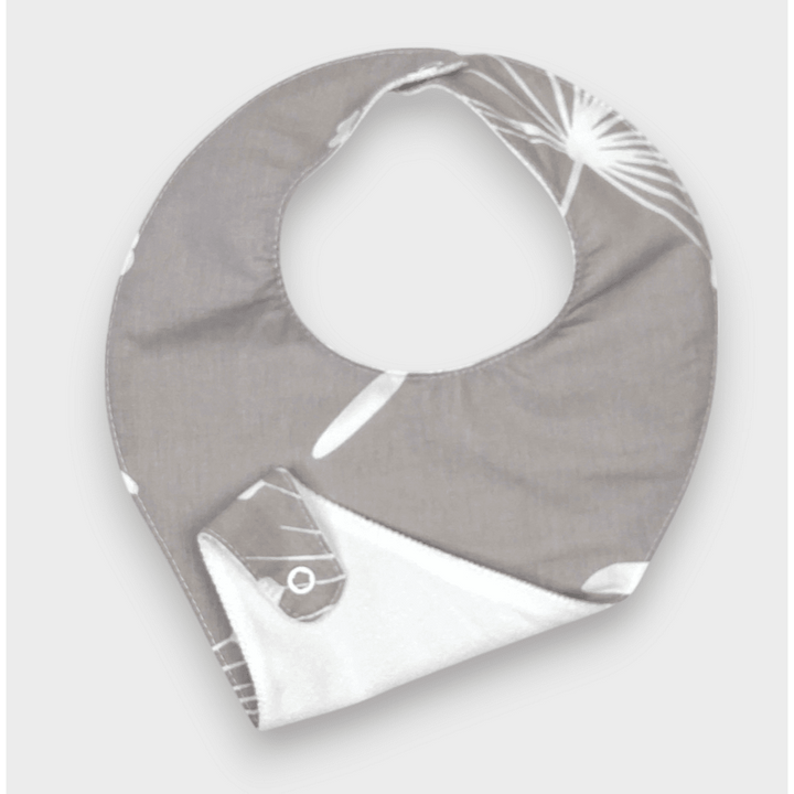 Rainy Babetă-bandană impermeabilă pentru bebeluși cu suport pentru suzetă Păpădii maro