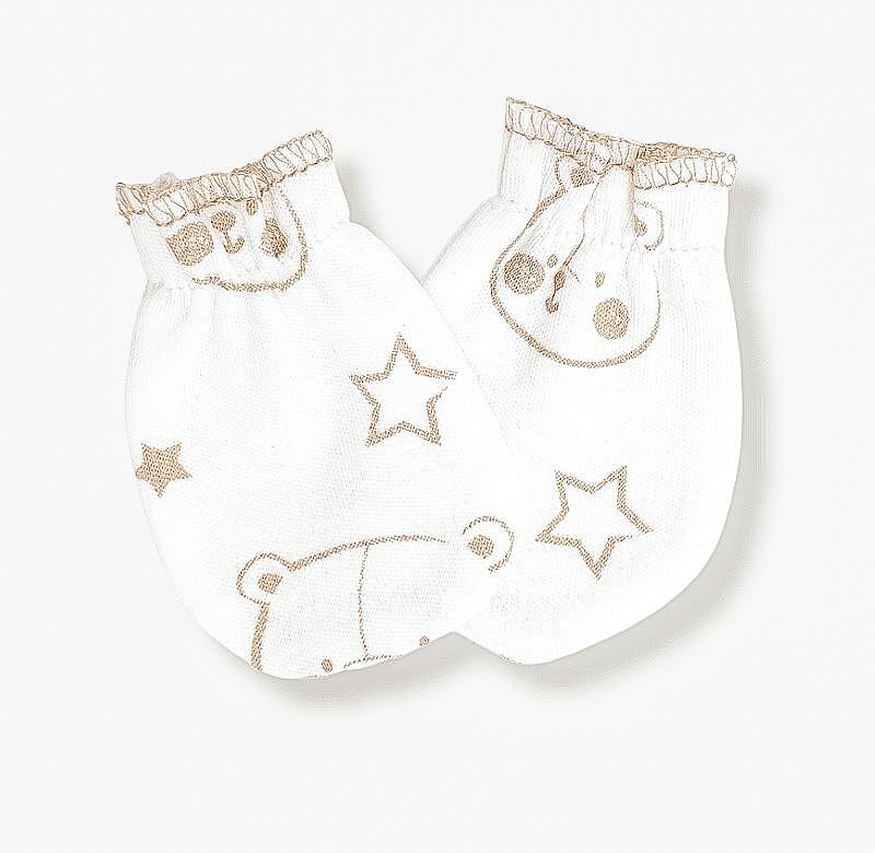 Rainy Mănuși pentru bebeluși cu elastic „Bear and Stars”