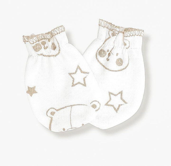 Rainy Mănuși pentru bebeluși cu elastic „Bear and Stars”