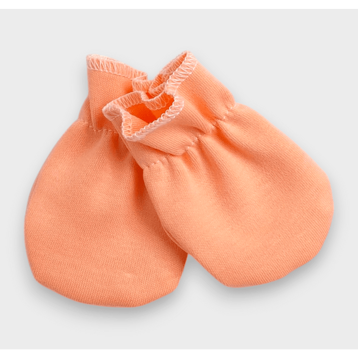 Mănuși pentru bebeluși Rainy cu elastic, culoarea piersicii