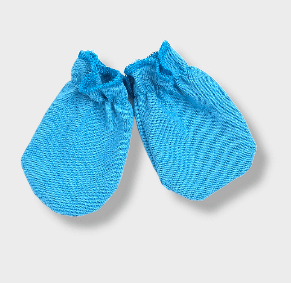 Mănuși pentru bebeluși Rainy cu elastic, albastru