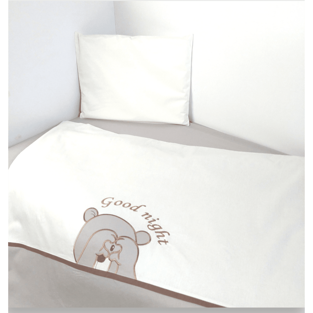 Set de lenjerie pentru pătuț Rainy, 5 piese, 60 x 120 cm, Love Bear