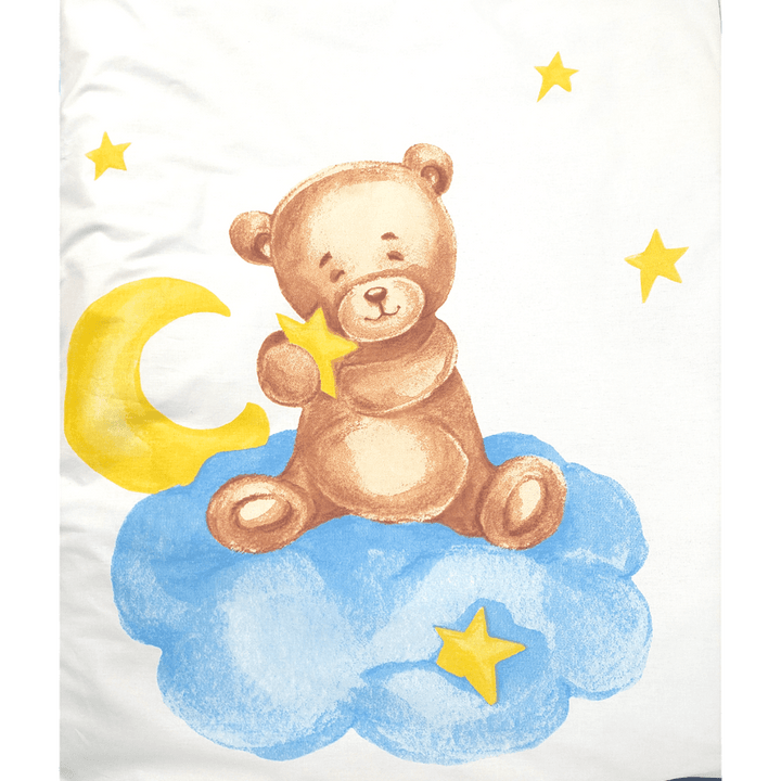 Set de lenjerie pentru pătuț Rainy, 7 piese, Baby Bear, mărime universală, albastru