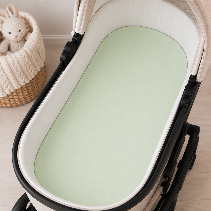 Rainy Cearșaf tricotat pentru cărucior de bebeluș cu elastic 55/95 cm, model măr