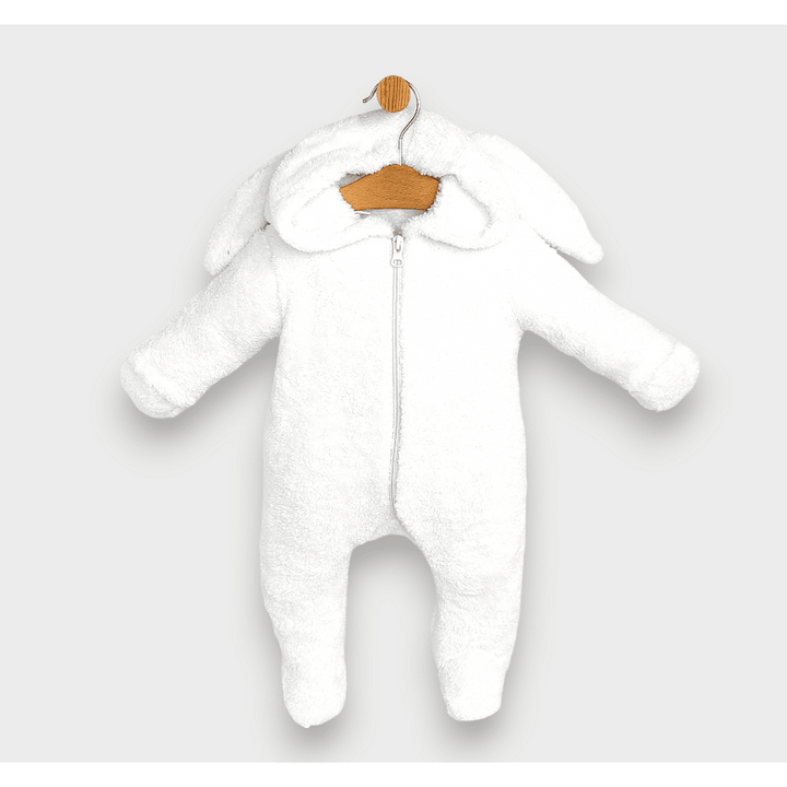 Rainy Salopetă de iarnă pentru bebeluși Iepuraș 48-80cm albă