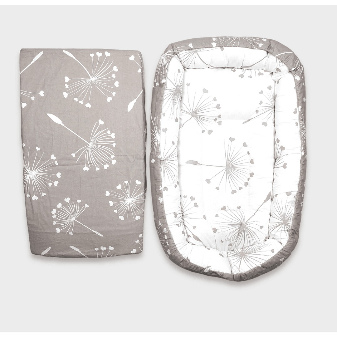 Rainy Cuib anti-reflux pentru nou-născuți Lux Păpădii maro