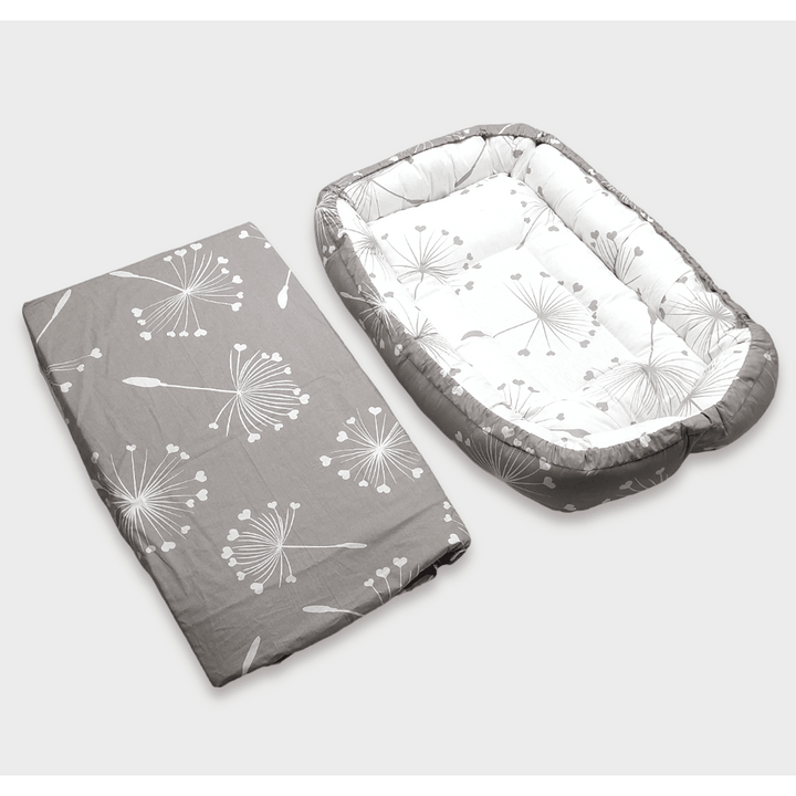 Rainy Cuib anti-reflux pentru nou-născuți Lux Păpădii maro