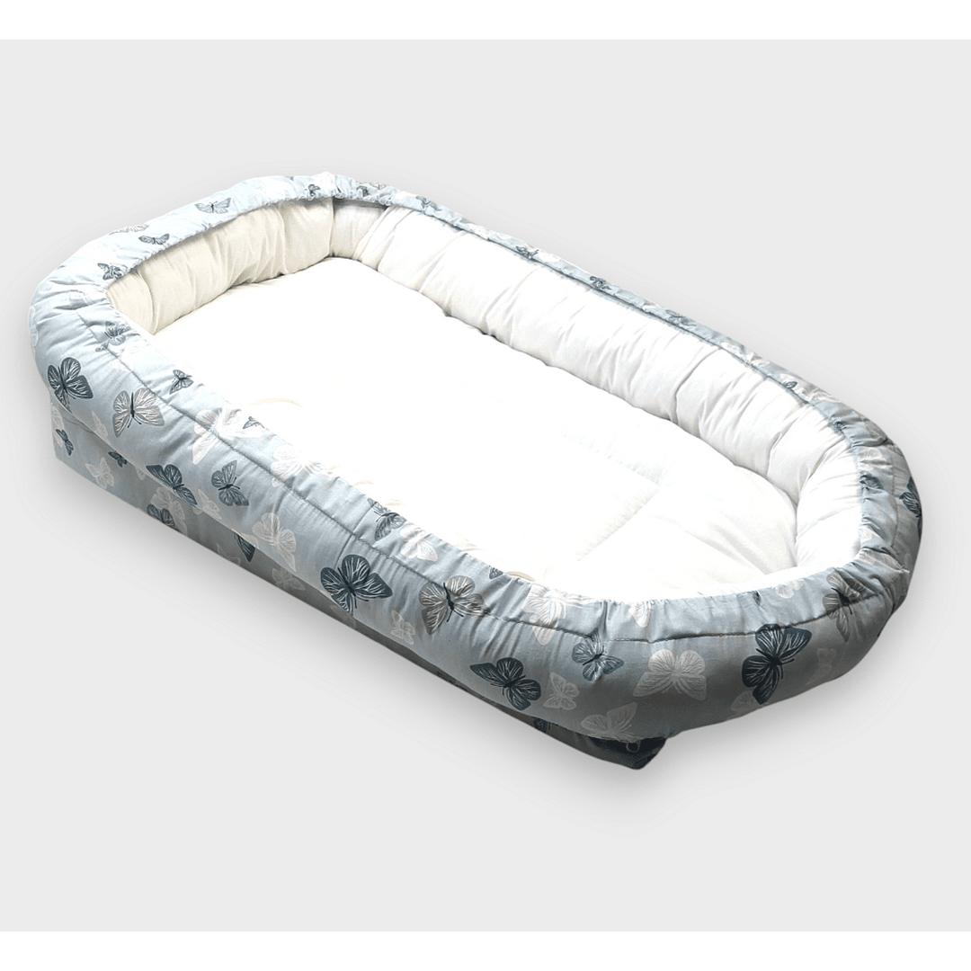 Rainy Cuib anti-reflux pentru nou-născuți Lux Fluturași mentă