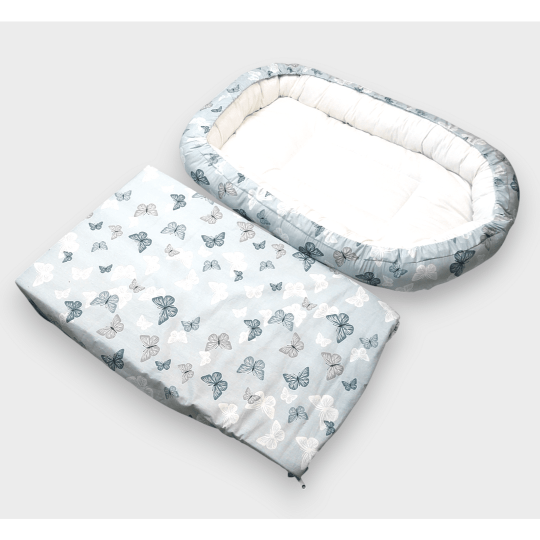 Rainy Cuib anti-reflux pentru nou-născuți Lux Fluturași mentă