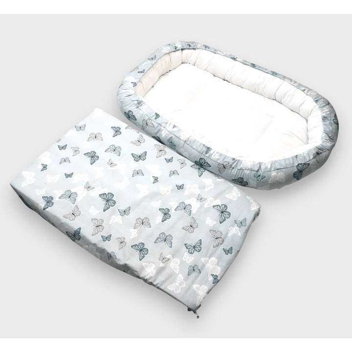 Rainy Cuib anti-reflux pentru nou-născuți Lux Fluturași mentă