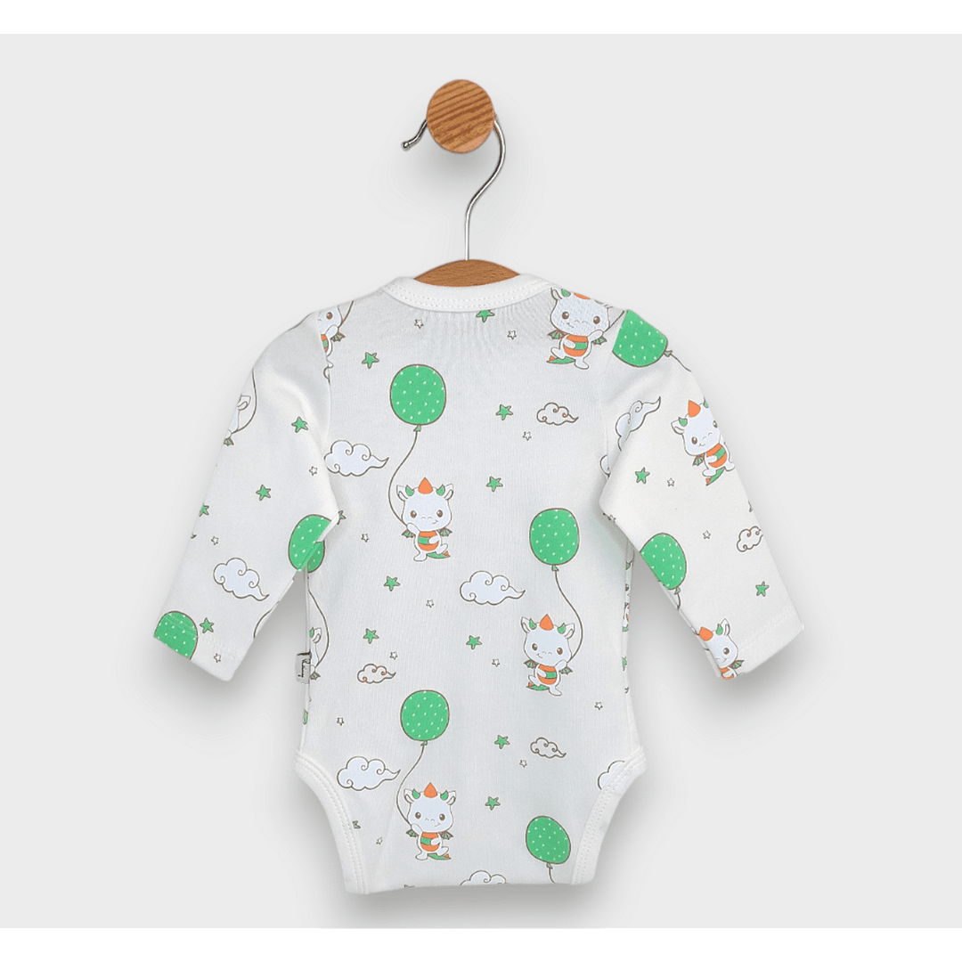 Rainy Body bebeluș Dino cu închidere frontală 48-68 cm.