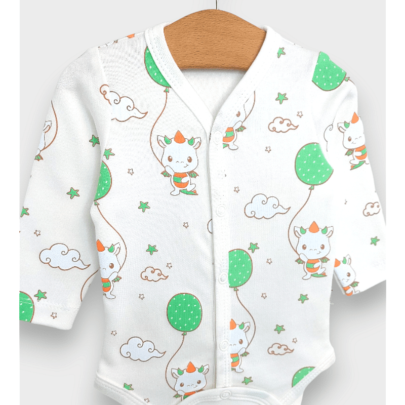 Rainy Body bebeluș Dino cu închidere frontală 48-68 cm.