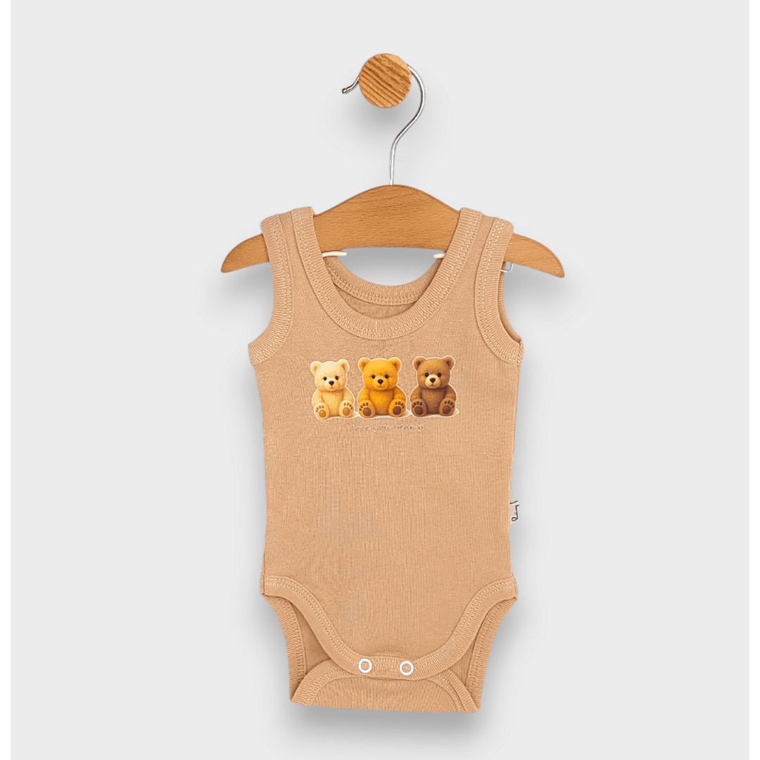 Rainy Body maiou pentru bebeluși Love you bearly 48 - 80 cm. moca