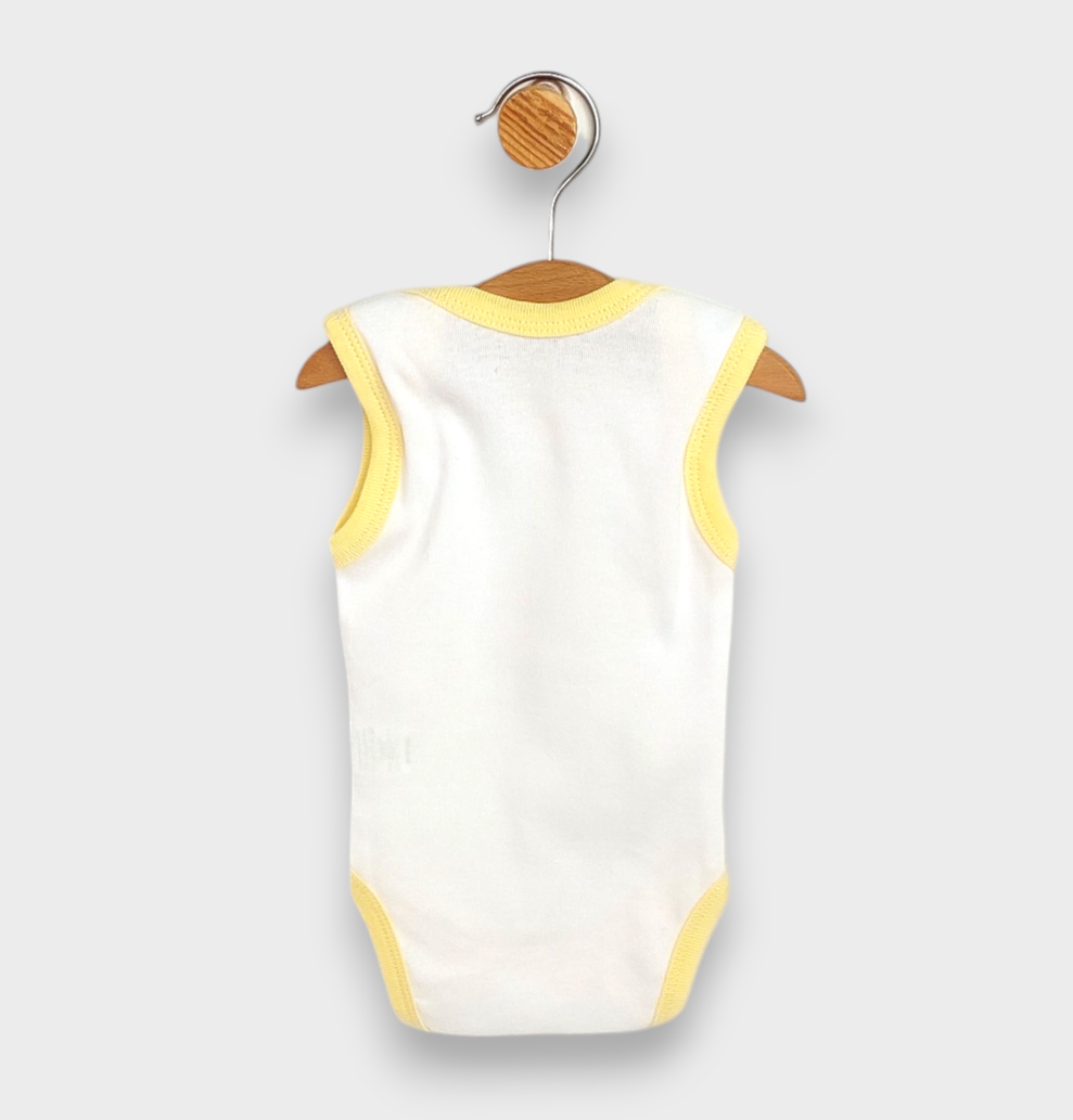 Rainy Body maiou pentru bebeluși Whale 56 - 80 cm alb/nisipiu