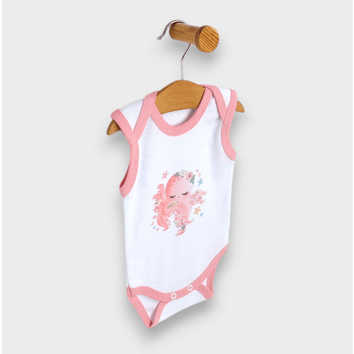 Rainy Body maiou pentru bebeluși Caracatiță 56 - 80 cm alb/pudră