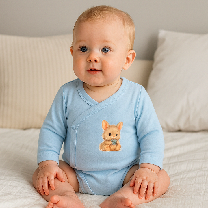Rainy Body bebeluș cu mânecă lungă 48 - 74cm. Baby Bunny