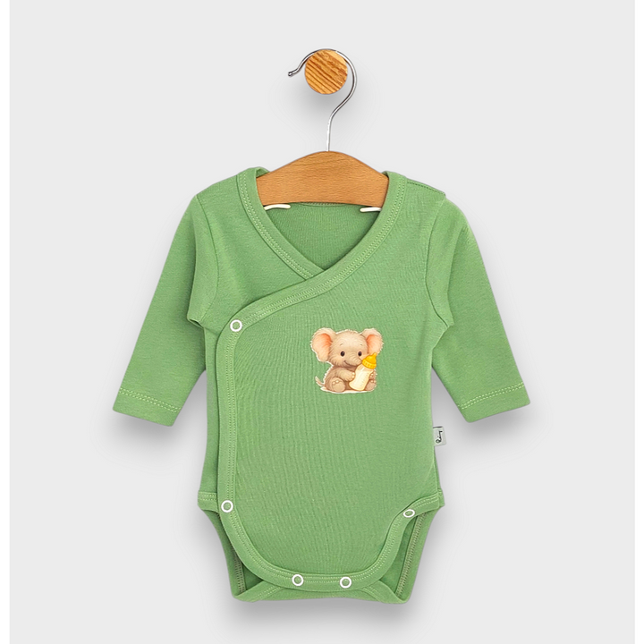 Rainy Body bebeluș cu mânecă lungă 48 - 74cm. Baby Elephant