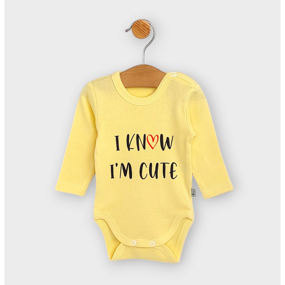 Rainy Body bebeluși cu mânecă lungă 48-86cm. I'm cute