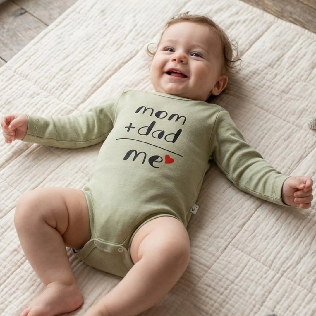 Rainy Body pentru bebeluși cu mânecă lungă 48-86 cm. Mom + dad