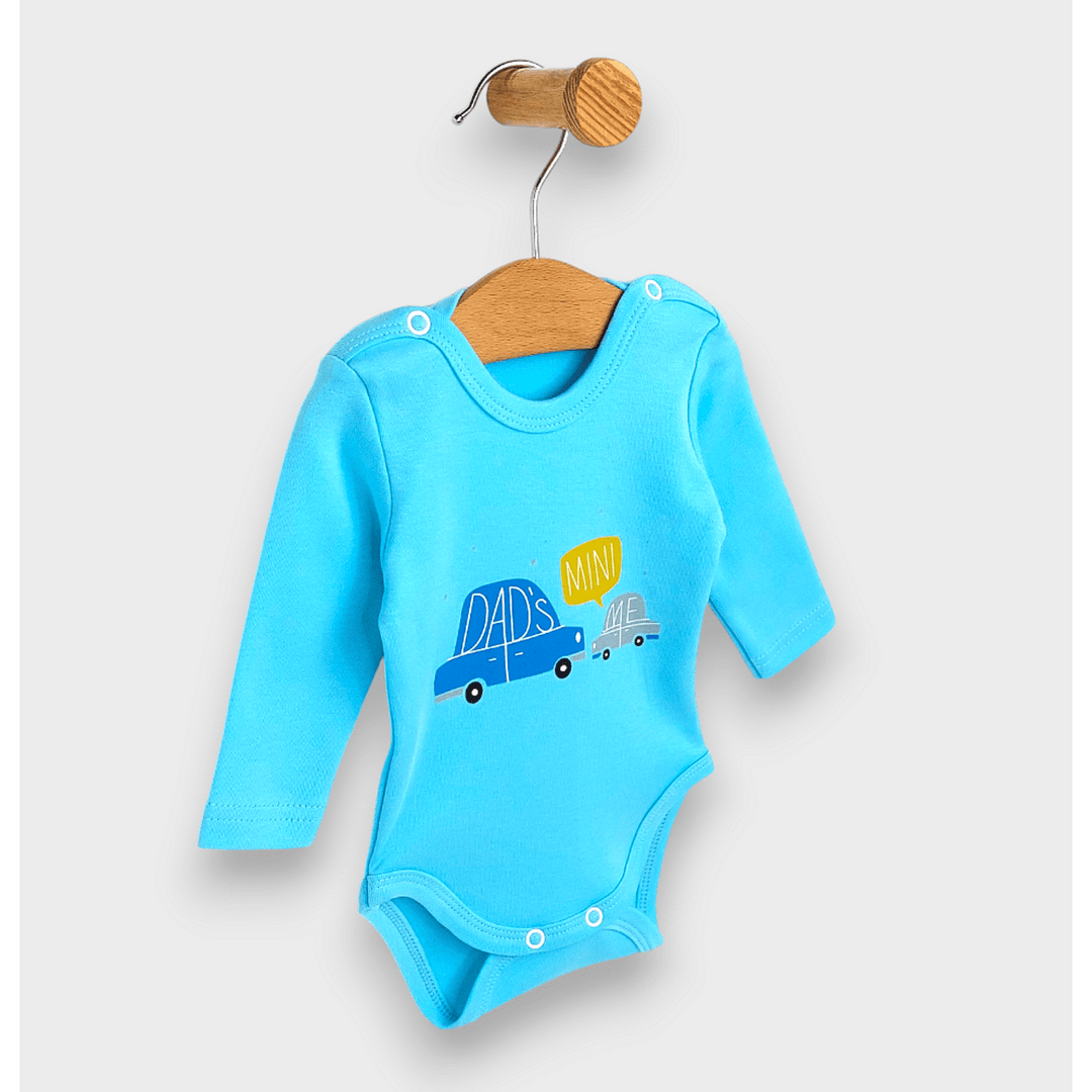 Rainy Body bebeluși cu mânecă lungă Dad's 56 - 80 cm. turcoaz