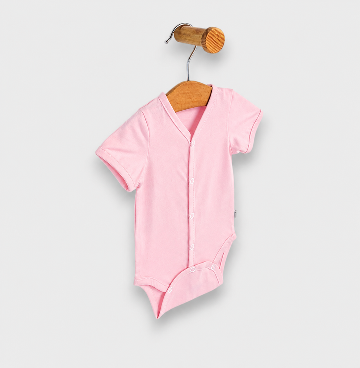 Rainy Body bebe cu mânecă scurtă 48 - 68cm. roz
