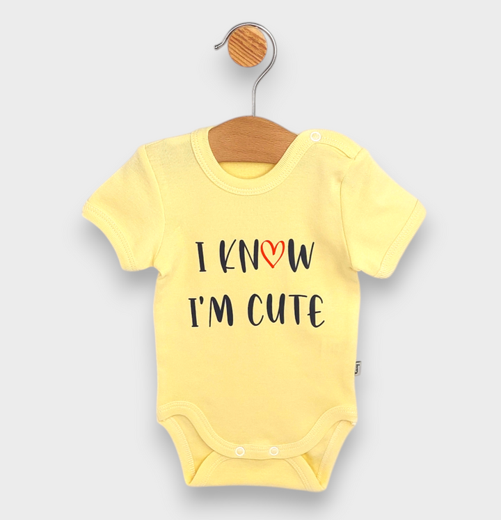 Rainy Body bebeluși cu mânecă scurtă 48-86cm. I'm cute
