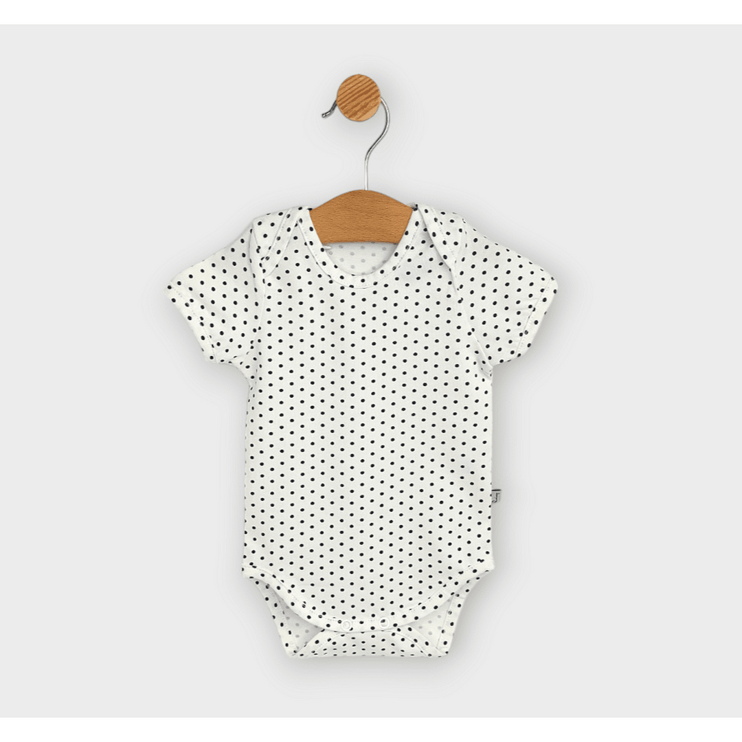 Rainy Body bebeluși cu mânecă scurtă 56 - 80 cm. Buline