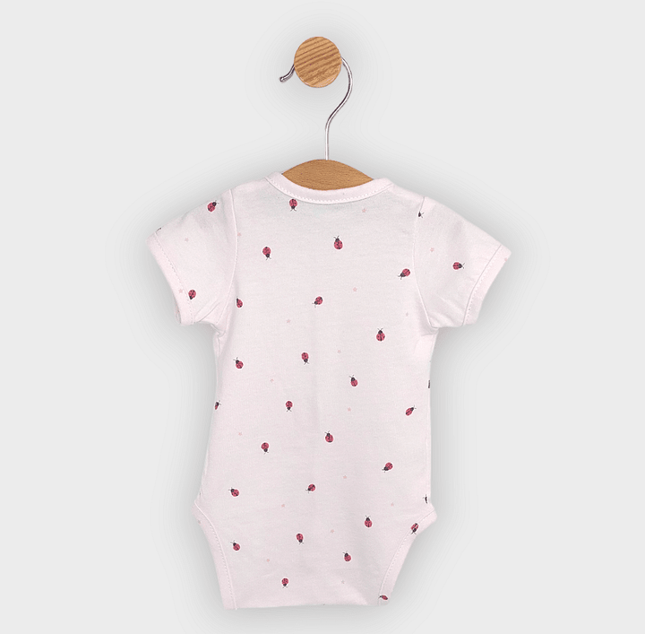 Rainy Body bebeluș cu mânecă scurtă și închidere frontală 48 - 74cm. Buburuze