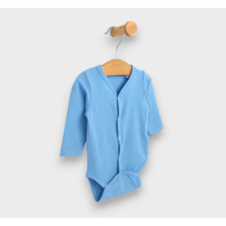 Rainy Body bebeluși cu închidere frontală mânecă lungă 48 - 62cm. albastru