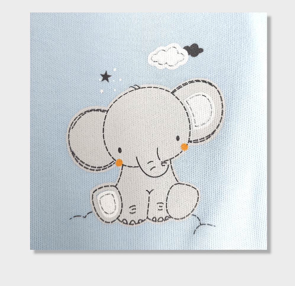Rainy Body bebeluș cu închidere laterală 48 - 68cm. Elephant