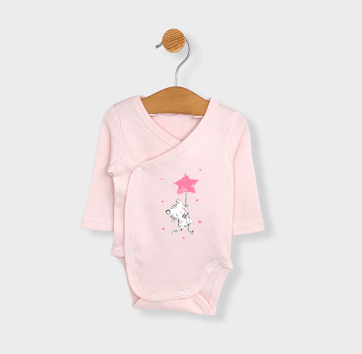 Rainy Body pentru bebeluși cu închidere laterală 48 - 68 cm. Cat and Star