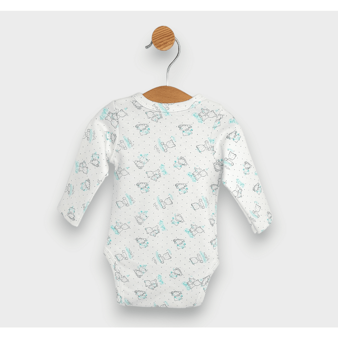Rainy Body bebeluși cu închidere laterală Ursuleti gri Baby 48 - 68cm.