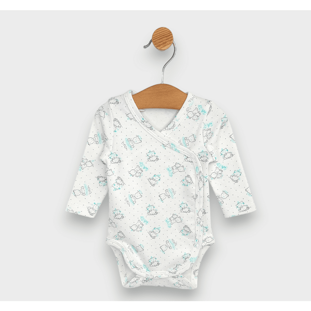 Rainy Body bebeluși cu închidere laterală Ursuleti gri Baby 48 - 68cm.