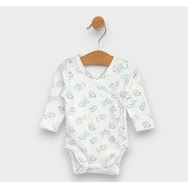 Rainy Body bebeluși cu închidere laterală Ursuleti gri Baby 48 - 68cm.