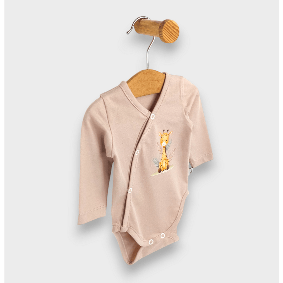 Rainy Body bebeluș Girafă drăgălașă cu închidere laterală 48 cm. latte