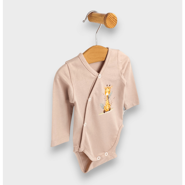 Rainy Body bebeluș Girafă drăgălașă cu închidere laterală 48 cm. latte