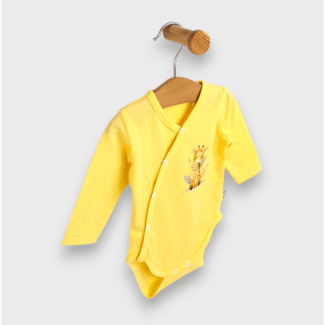 Rainy Body bebe Drăguț girafă cu închidere laterală 56-74cm. galben