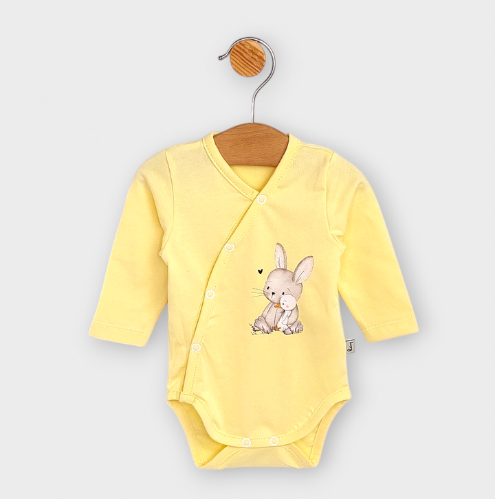 Body bebeluș Rainy Friends cu închidere laterală 48-74cm.