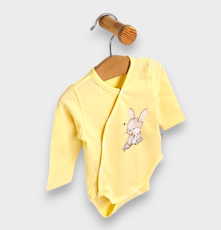 Body bebeluș Rainy Friends cu închidere laterală 48-74cm.