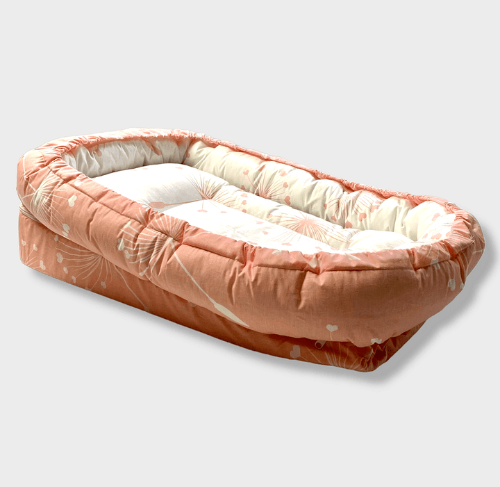 Rainy Cuib anti-reflux pentru nou-născuți Lux Păpădii roz