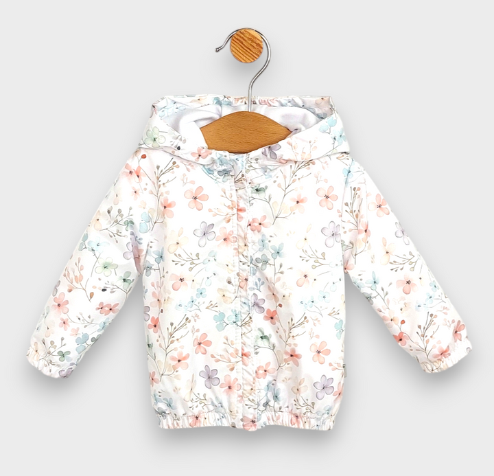 Rainy Jachetă/jachetă de tranziție pentru bebeluși Flowers 62 - 92 cm.