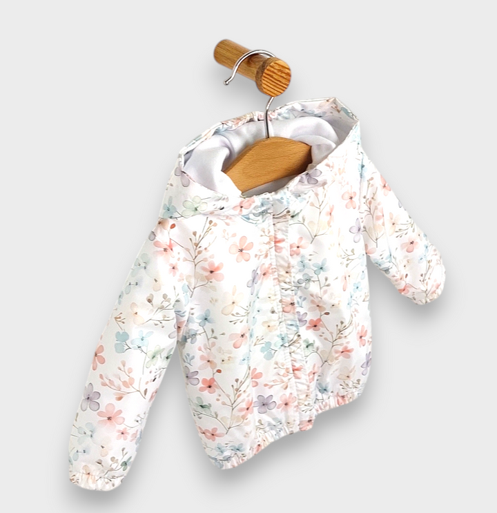 Rainy Jachetă/jachetă de tranziție pentru bebeluși Flowers 62 - 92 cm.