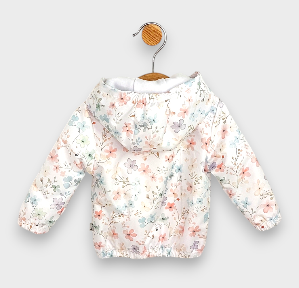 Rainy Jachetă/jachetă de tranziție pentru bebeluși Flowers 62 - 92 cm.