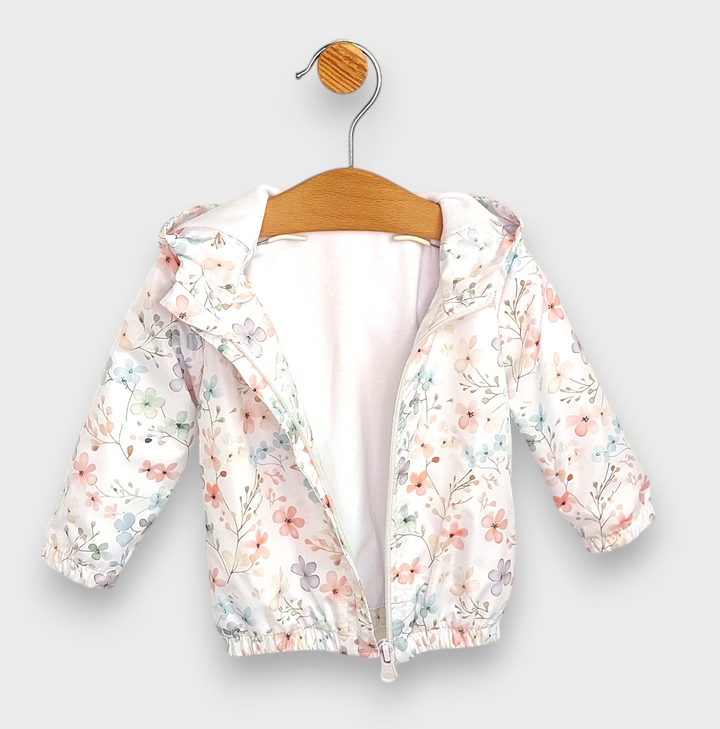 Rainy Jachetă/jachetă de tranziție pentru bebeluși Flowers 62 - 92 cm.