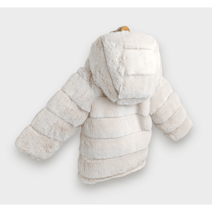 Rainy Palton pentru bebeluși din puf 68 - 86 cm, culoare ecru