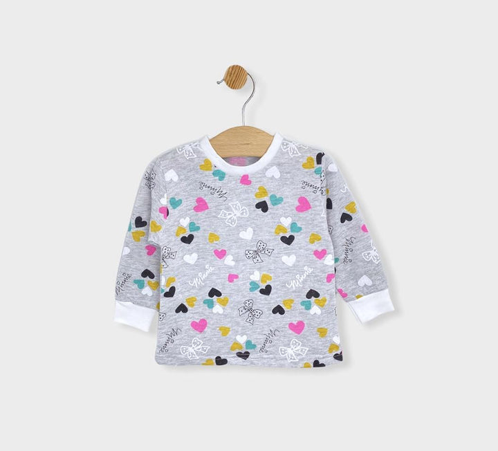 Rainy Pijama copii cu mânecă lungă 74 - 116cm Fundițe și inimioare
