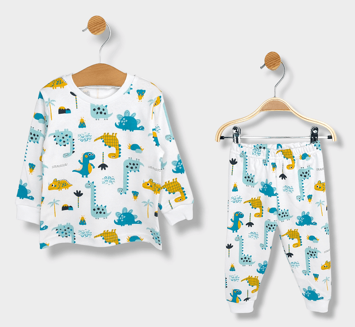 Rainy Pijama pentru copii cu mâneci lungi Dinozaurici