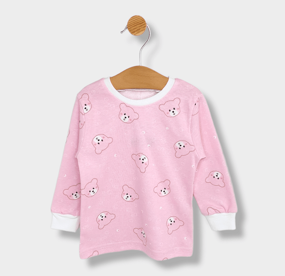 Pijama copii cu mânecă lungă Rainy Ursuleț 74 - 110 cm.